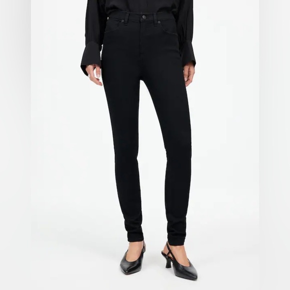 NEW Madewell Black 10" High-Rise Skinny Jeans, Size 29 - Picture 4 of 15